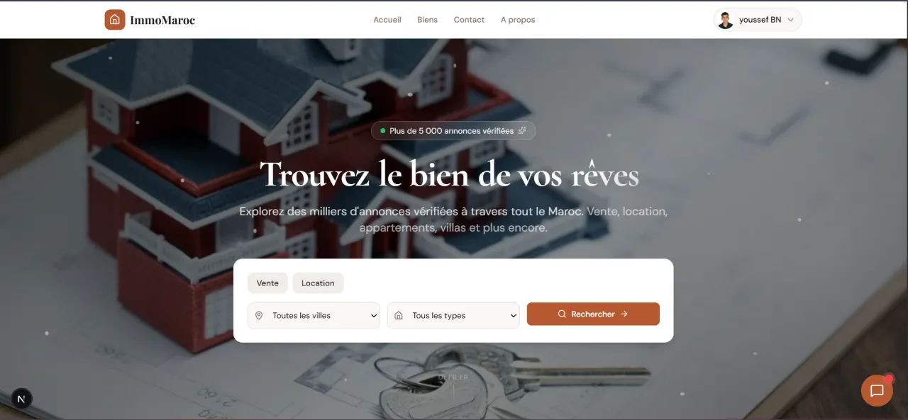 Plateforme Web Immobilier