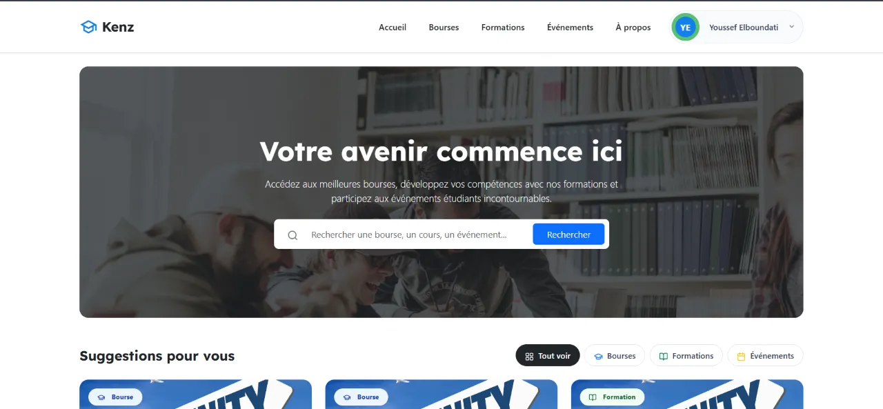 Kenz Plateforme E-learning Angular